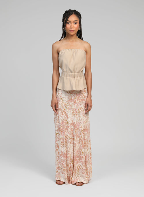 Galvima Josas Ochre Long Skirt