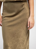 Jupe Midi Galvine Kaki
