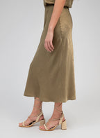Jupe Midi Galvine Kaki