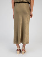Jupe Midi Galvine Kaki