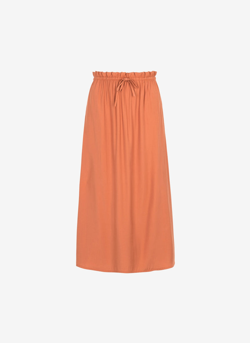 Ganelia Terracotta Midi Skirt