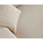 Garance - Canapé Droit - 2 Places - Velours Côtelé - Beige
