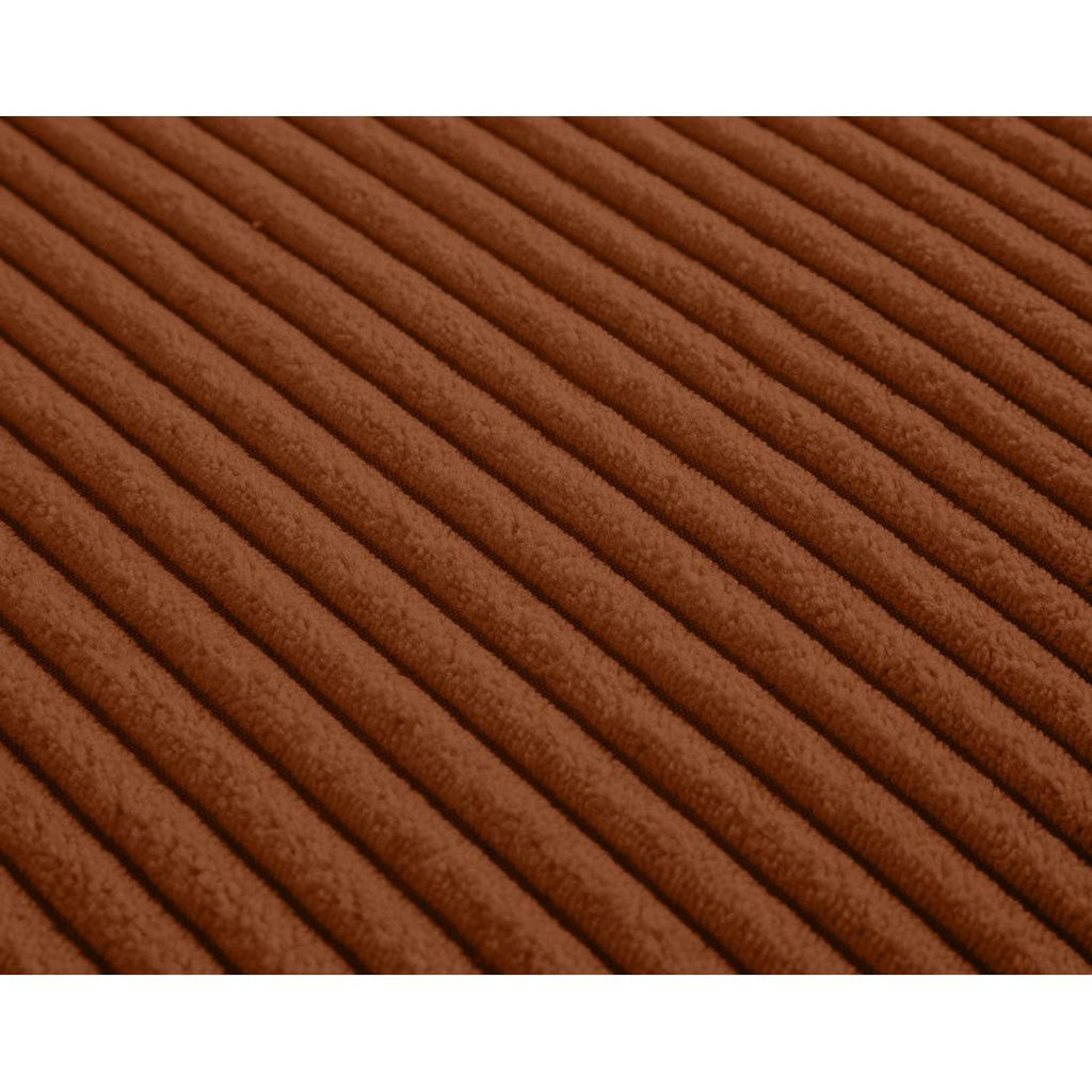 Garance - Canapé Droit - 2 Places - Velours Côtelé - Terracotta