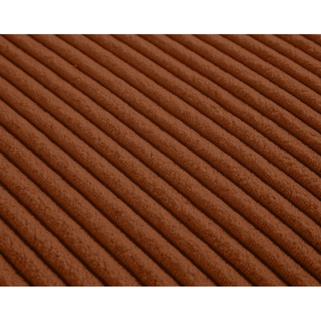 Garance - Canapé Droit - 2 Places - Velours Côtelé - Terracotta