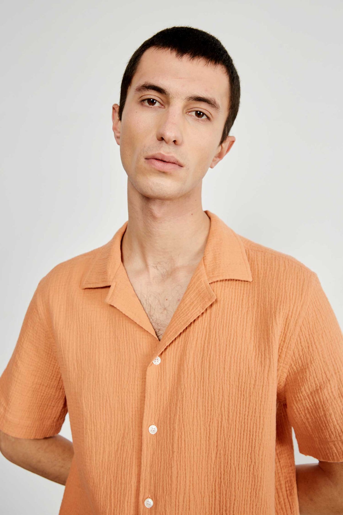 Camicia a Maniche Corte Gardener Orange