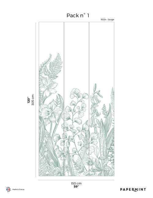 Fresque Garden Line - Sauge