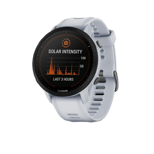 Montres connectées Garmin Forerunner 955 Solar - blanc
