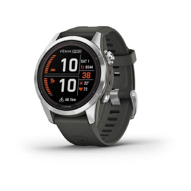 Montres connectées Garmin Fenix 7S Pro Solar Edition - gris