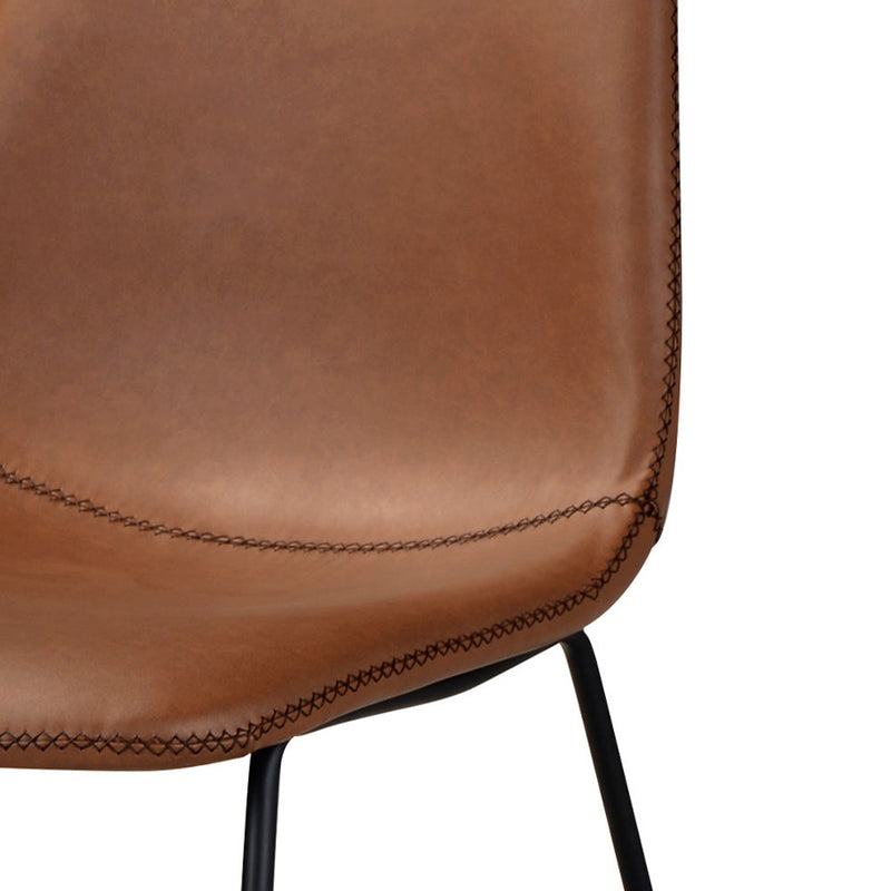 Set of 2 Gaspard Chairs - Brown