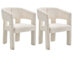 Gaspard - Lot De 2 Fauteuils - Tissu Bouclette - Beige
