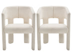 Gaspard - Lot De 2 Fauteuils - Tissu Bouclette - Beige
