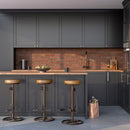 gaya tabouret de bar cuir marron ambiance