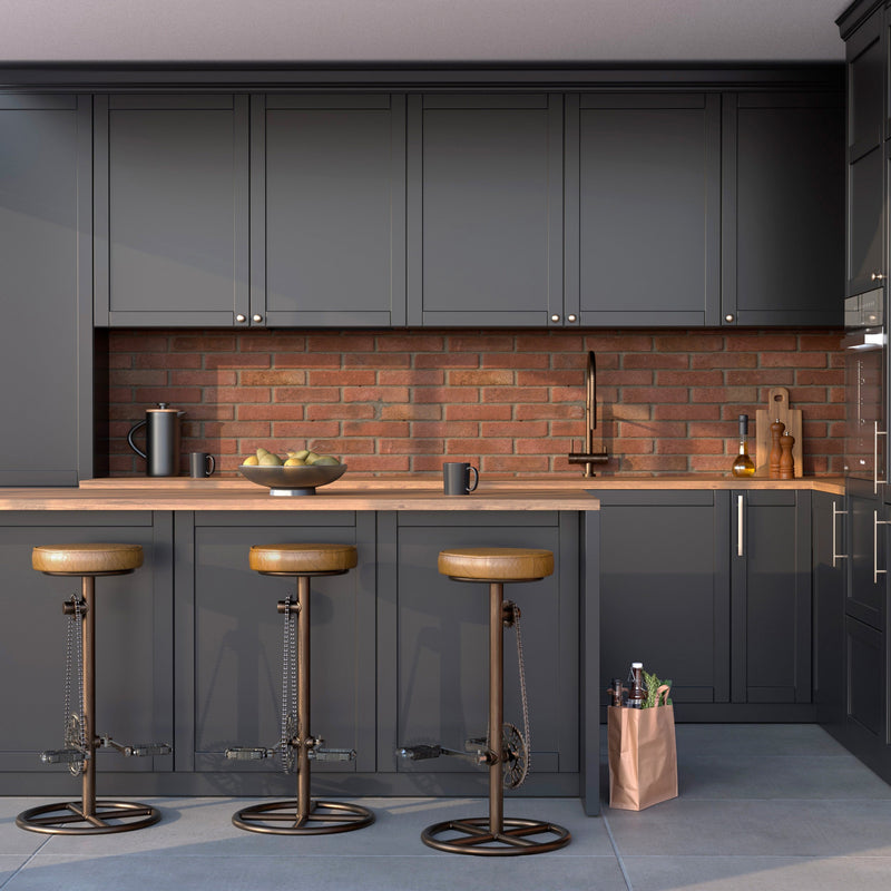 gaya tabouret de bar cuir marron ambiance