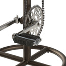 gaya tabouret de bar industriel cuir marron