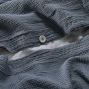 Housse De Couette En Gaze De Coton 185G/M² - Bleu Givre