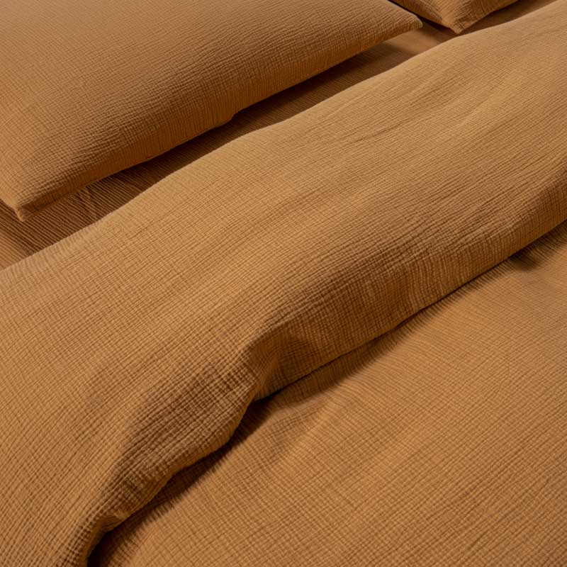 Housse De Couette En Gaze De Coton 185G/M² - Miel