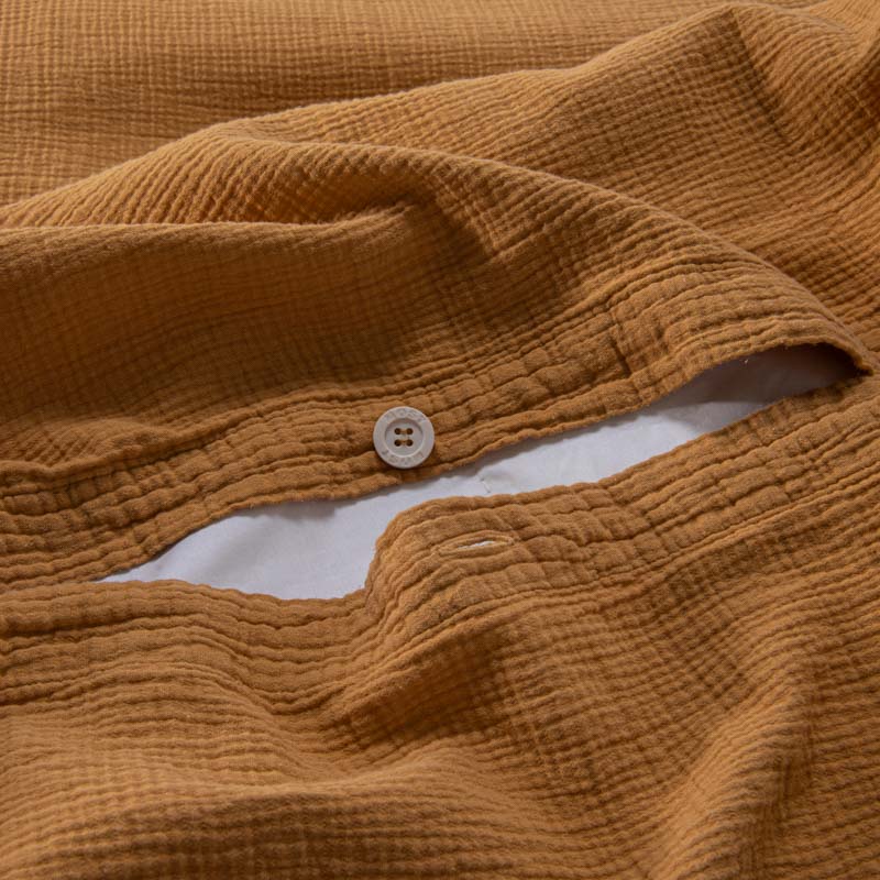 Housse De Couette - En Gaze De Coton 185G/M² - Miel