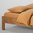 2 Taies D'Oreiller En Gaze De Coton 185G/M² - Miel