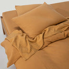2 Fundas de Almohada - En Gasa De Algodón 185 G/M² - Miel