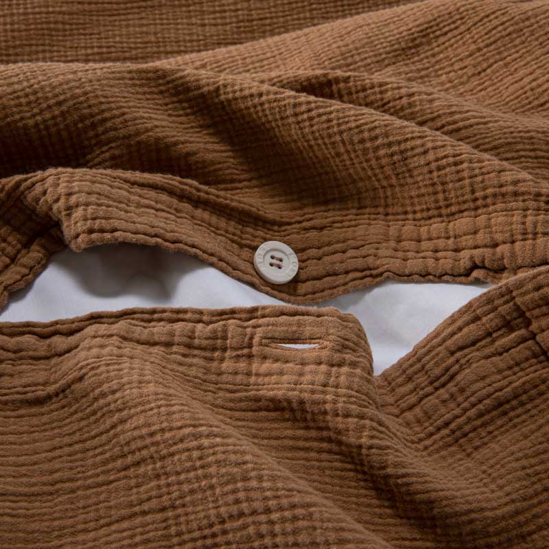 Housse De Couette En Gaze De Coton 185G/M² - Noisettes