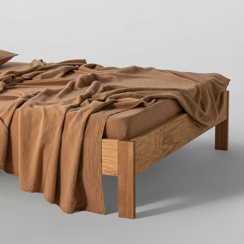 Drap Plat - En Gaze De Coton 185G/M² - Noisettes