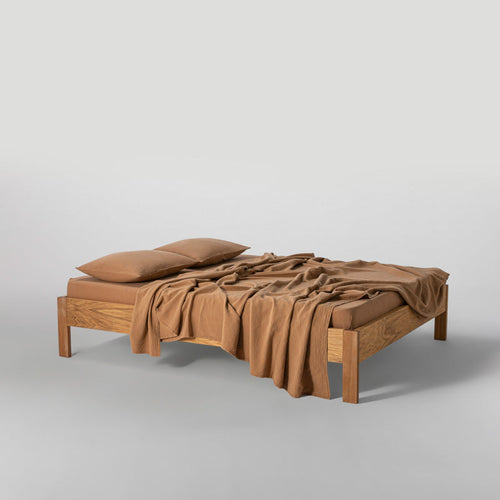 Drap Plat En Gaze De Coton 185G/M² - Noisettes