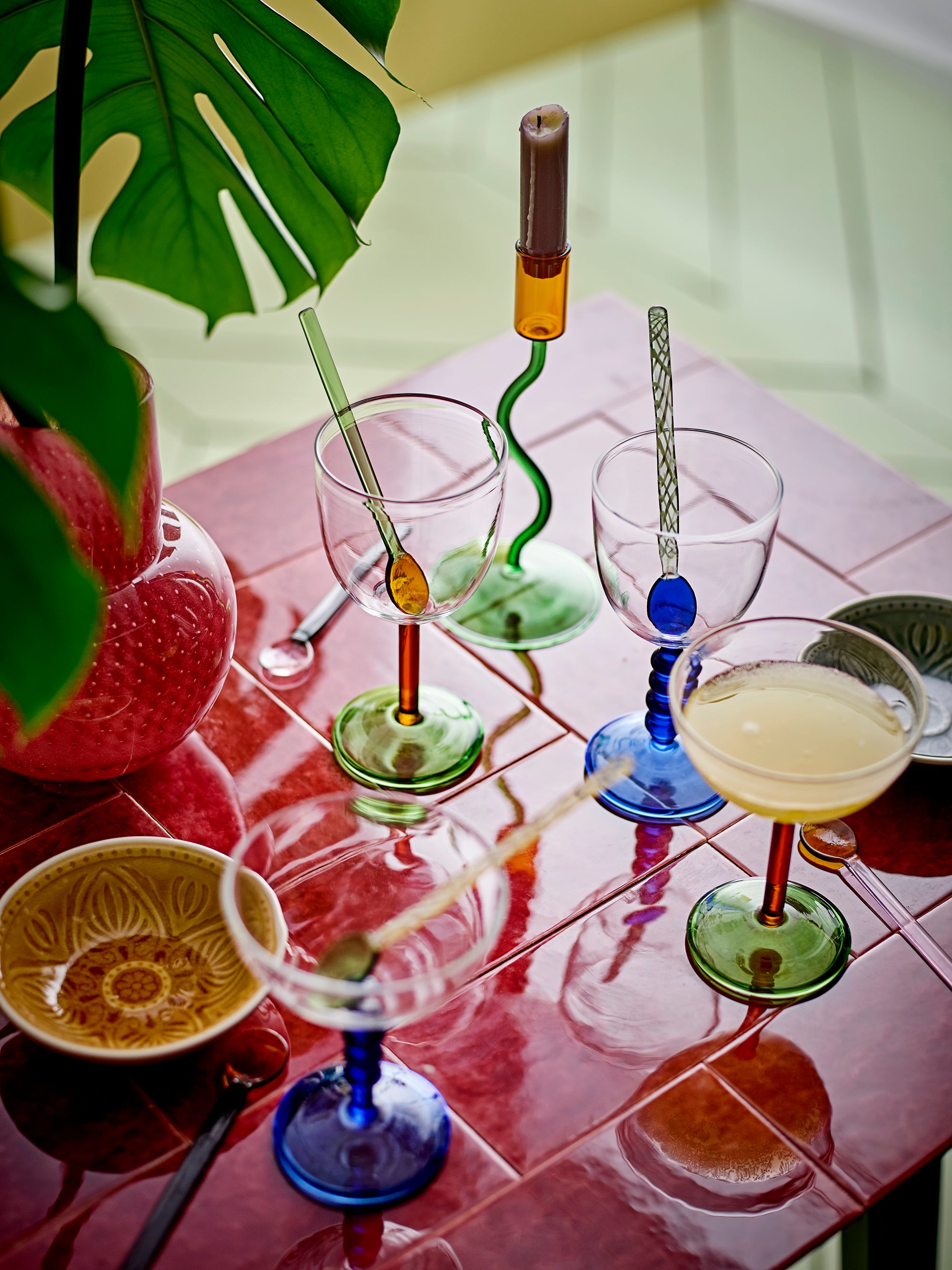 Martine - Cocktail Glass - Multicolour - Glass