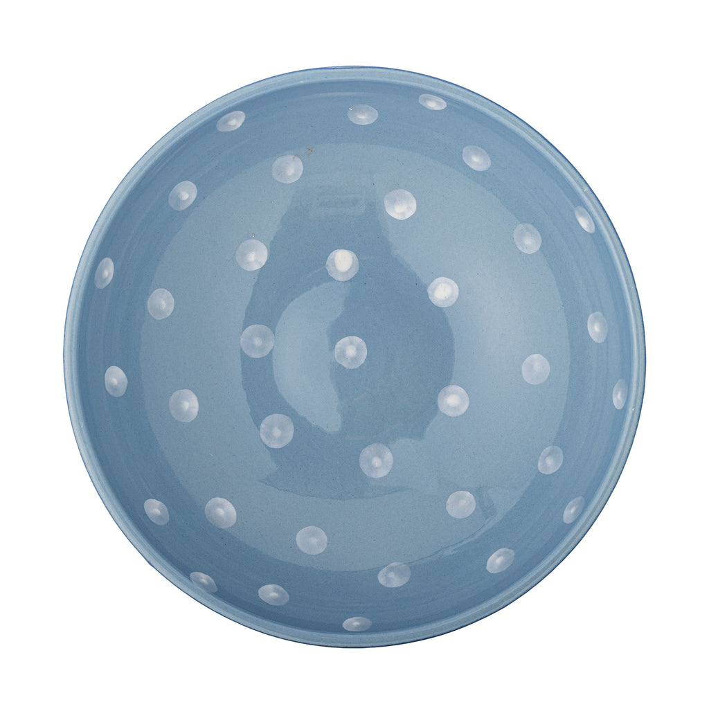 Riley - Pedestal Bowl - Blue - Stoneware
