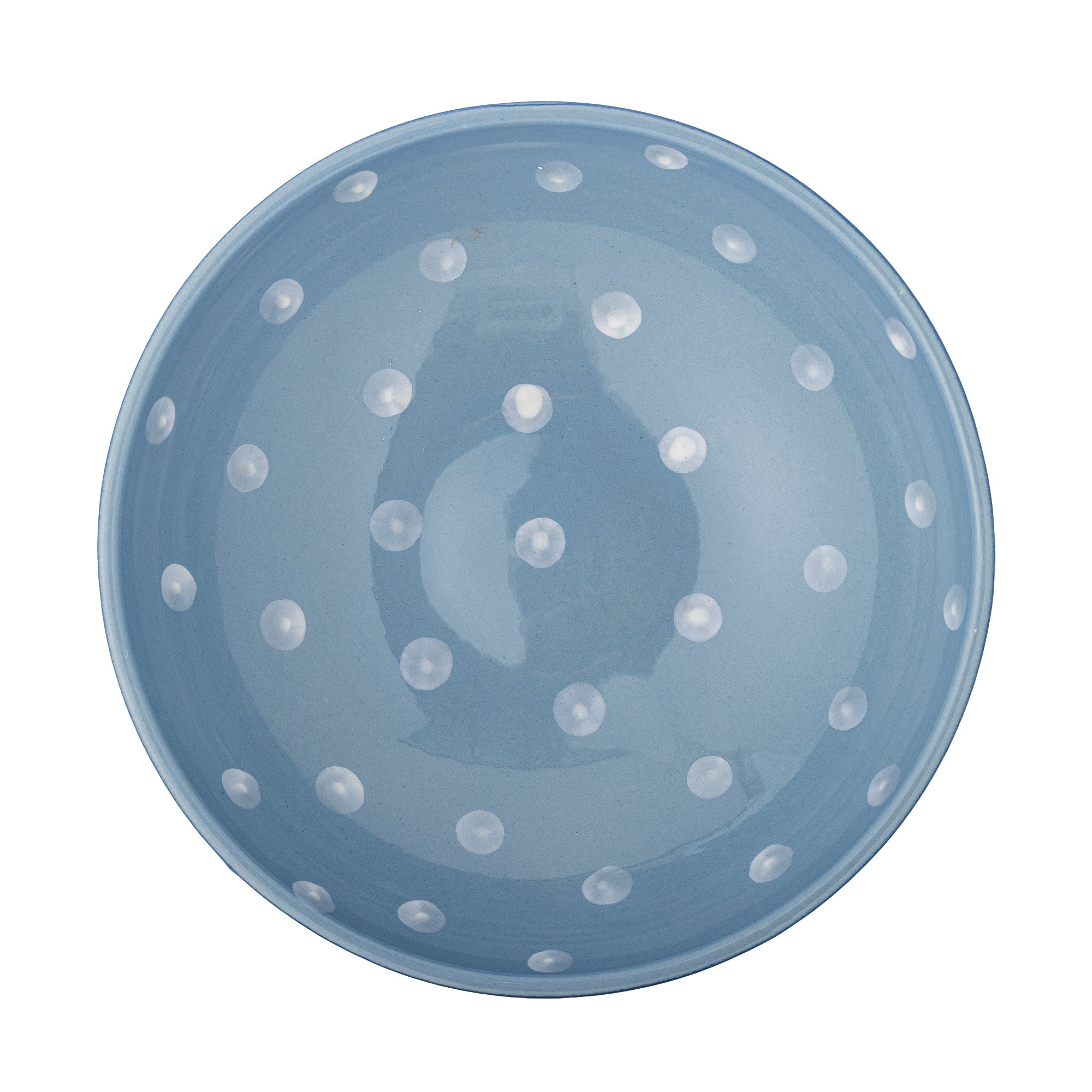 Riley - Pedestal Bowl - Blue - Stoneware