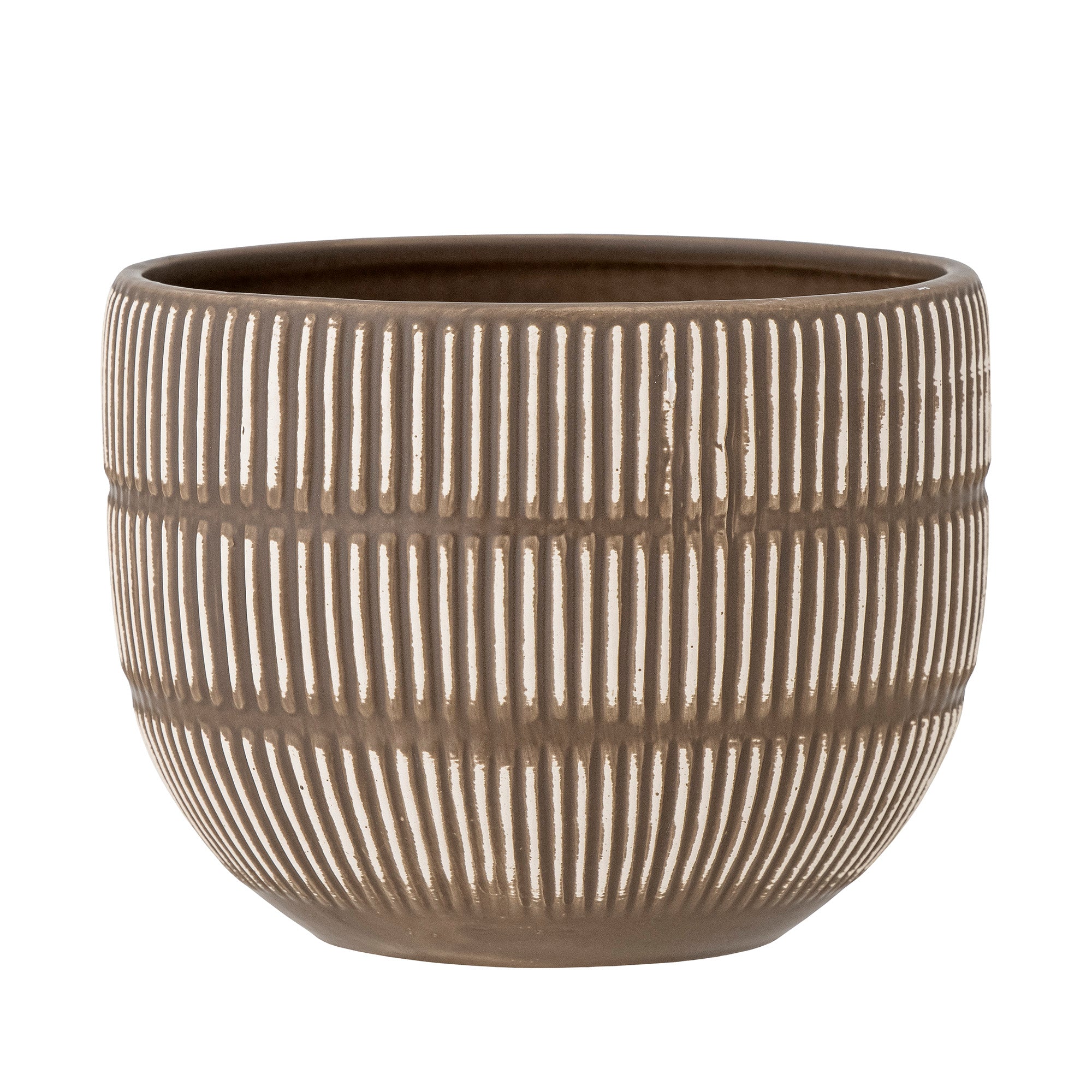 Aiva - Plant Pot - Brown - Stoneware