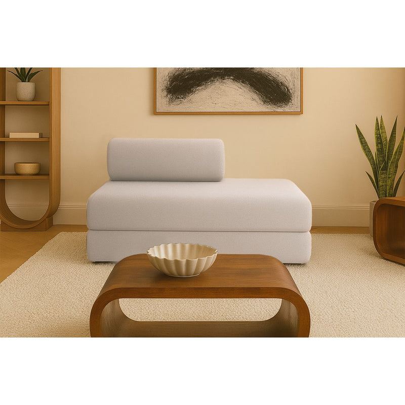 Canapé Droit Gemma - 2 Places - Tissu Lisse