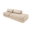 Canapé Droit Gemma - 3 Places - Tissu Lisse