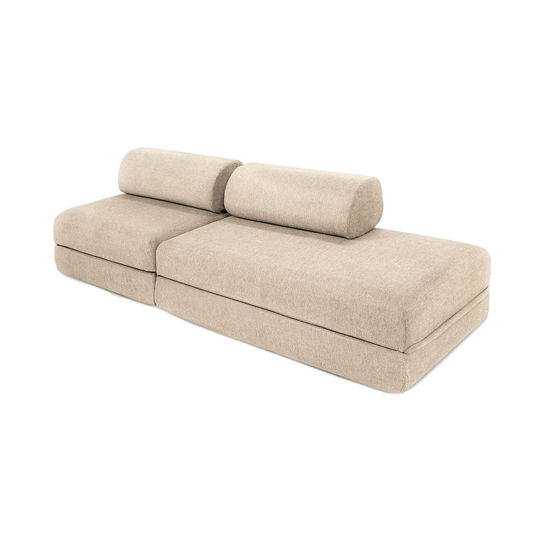 Canapé Droit Gemma - 3 Places - Tissu Lisse