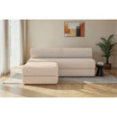 Canapé D'Angle Gemma - 4 Places - Tissu Lisse