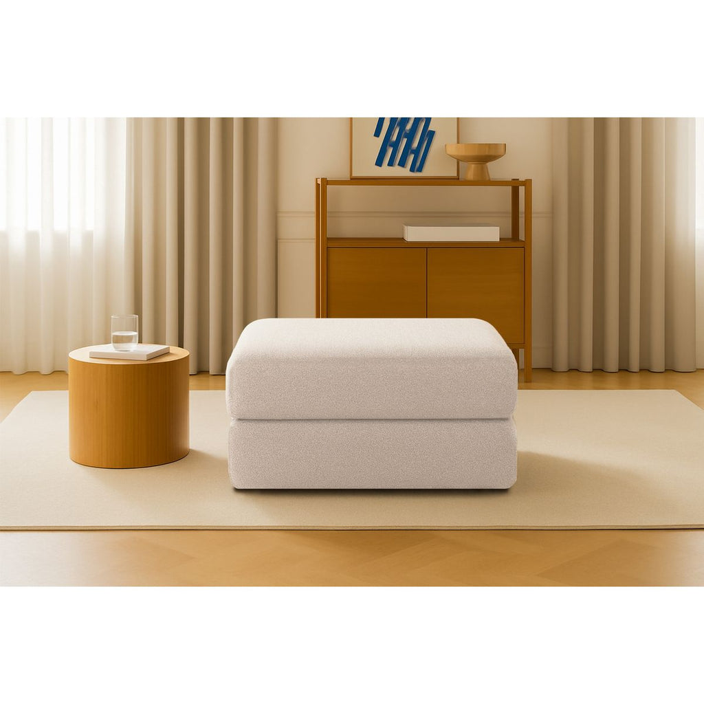Gemma Pouf - Smooth Fabric