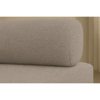 Canapé Droit Gemma - 3 Places - Tissu Lisse