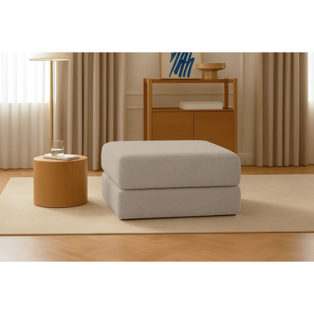 Gemma Pouf - Smooth Fabric