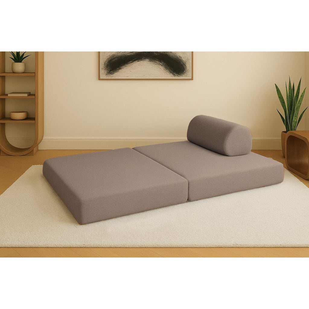 Canapé Droit Gemma - 2 Places - Tissu Lisse