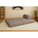 Canapé Droit Gemma - 2 Places - Tissu Lisse