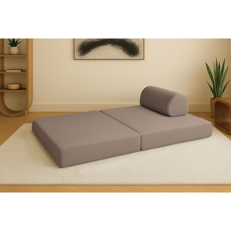 Canapé Droit Gemma - 2 Places - Tissu Lisse