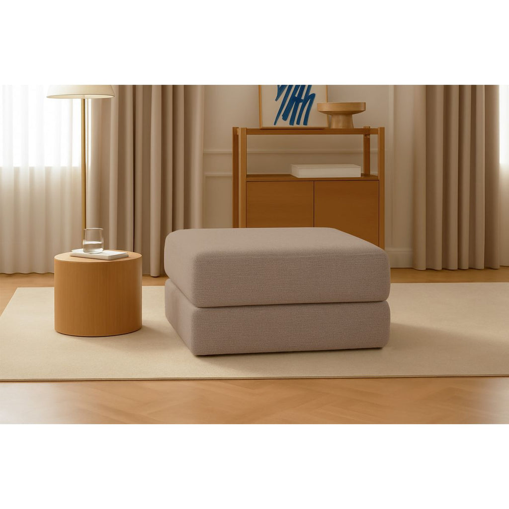 Gemma Pouf - Smooth Fabric