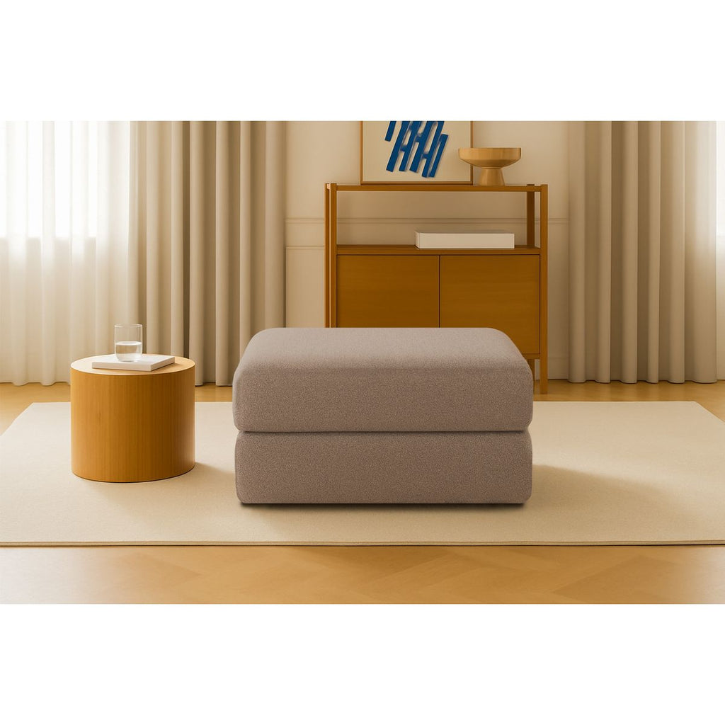 Gemma Pouf - Smooth Fabric