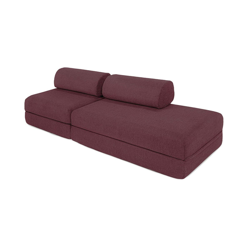 Canapé Droit Gemma - 3 Places - Tissu Lisse