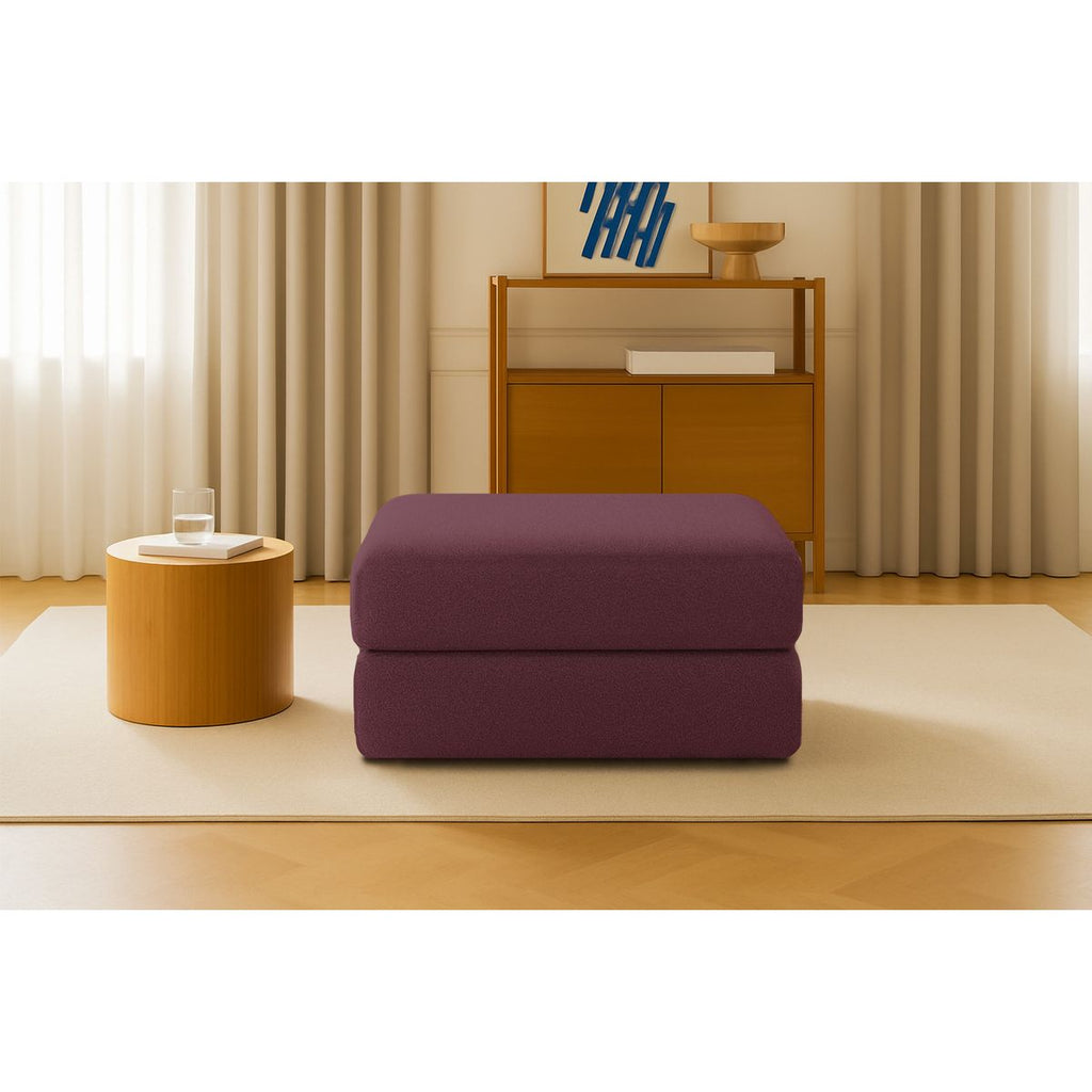 Gemma Pouf - Smooth Fabric