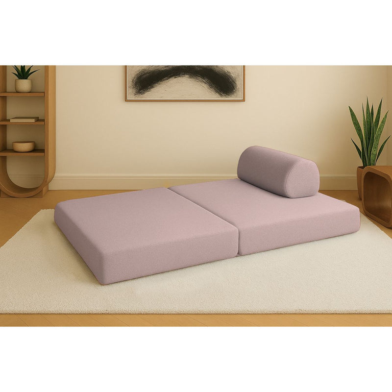 Canapé Droit Gemma - 2 Places - Tissu Lisse