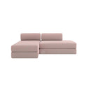 Canapé D'Angle Gemma - 5 Places - Tissu Lisse