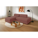 Canapé D'Angle Gemma - 5 Places - Tissu Lisse