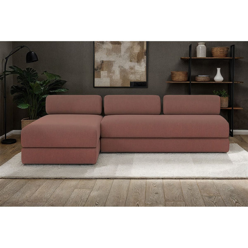 Canapé D'Angle Gemma - 6 Places - Tissu Lisse