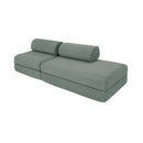 Canapé Droit Gemma - 3 Places - Tissu Lisse