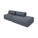 Canapé Droit Gemma - 3 Places - Tissu Lisse